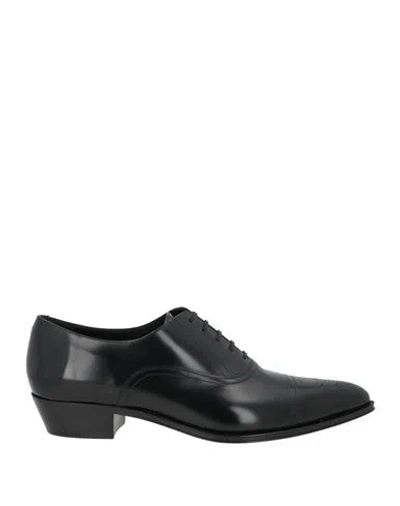 Celine Man Lace-up Shoes Black Size 10 Leather