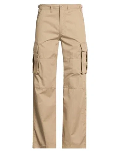 Celine Man Pants Khaki Size 32 Polyester, Cotton In Neutral