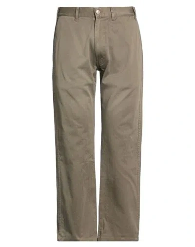 Celine Man Pants Military Green Size 33 Cotton In Brown