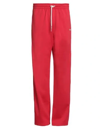 Celine Man Pants Red Size S Polyester