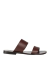 Celine Man Lerins Man Brown Sandals In Brown