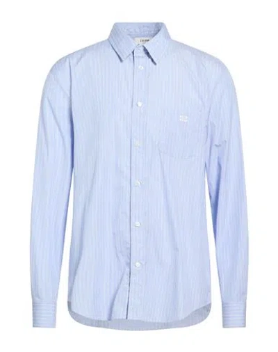 Celine Man Shirt Azure Size 16 Cotton In Blue
