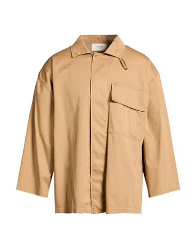 Celine Man Shirt Beige Size 15 ½ Cotton, Linen In Brown