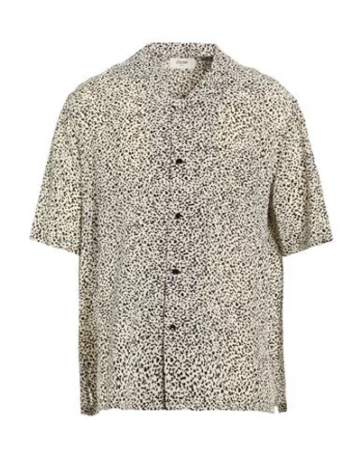 Celine Man Shirt Beige Size 15 ¾ Silk In Sand