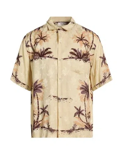 Celine Convertible-collar Printed Silk Crepe De Chine Shirt In Neutral