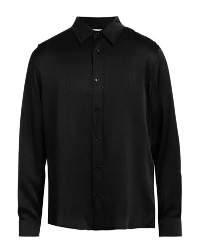 Celine Man Shirt Black Size 16 Silk