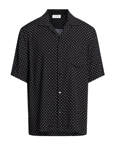 Celine Man Shirt Black Size 16 ½ Viscose