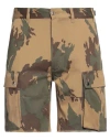 Celine Man Shorts & Bermuda Shorts Camel Size 36 Cotton In Beige