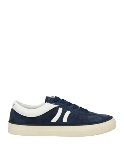 Celine Man Sneakers Navy Size 9 Calfskin In Blue