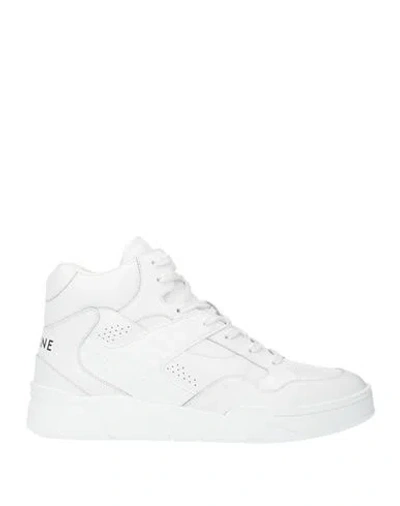 Celine Man Sneakers White Size 13 Leather, Rubber