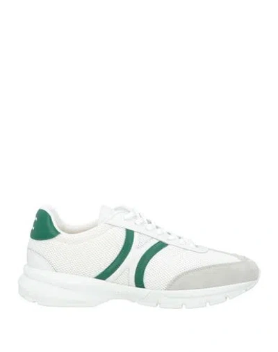 Celine Man Sneakers White Size 9 Calfskin, Textile Fibers In Multi