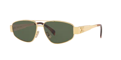 Celine Man Sunglass Metal Triomphe Cl40281u In Gold