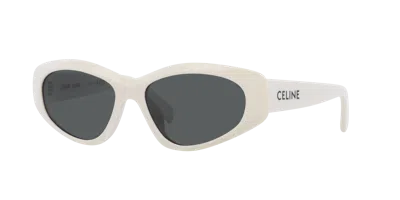 Celine Man Sunglass Monochroms Cl40279u In White
