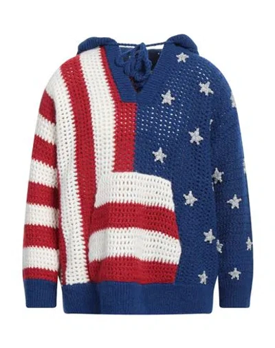 Celine Man Sweater Blue Size M Alpaca Wool, Polyamide, Wool