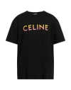 Celine Man T-shirt Black Size M Cotton