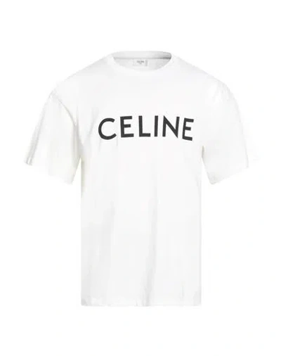 Celine Man T-shirt Off White Size Xxl Cotton