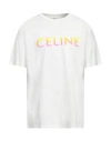 Celine Man T-shirt White Size M Cotton In White