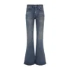 Celine Woman Jeans Blue Size 30 Cotton