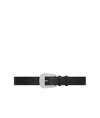 Celine Marco Large Belt In Black
