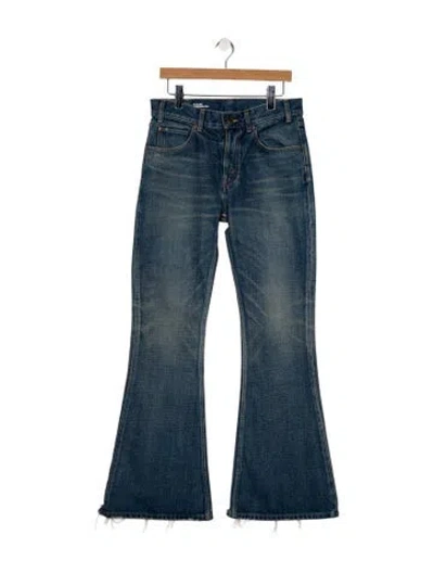 Pre-owned Celine Marco Wide Leg Jeans In Blue