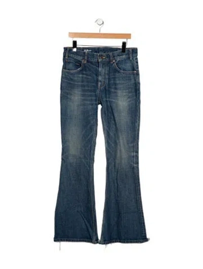 Pre-owned Celine Marco Wide Leg Jeans In Blue