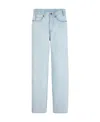 Celine Margaret Jeans In Sun-faded Wash Denim In Blue