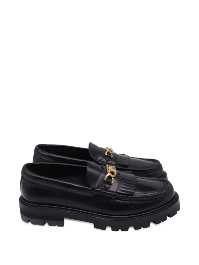 Pre-owned Celine Margaret Loafers In Black