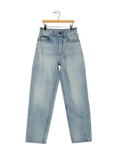 Pre-owned Celine Margaret Straight Leg Jeans In Blue