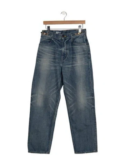 Pre-owned Celine Margaret Straight Leg Jeans In Blue