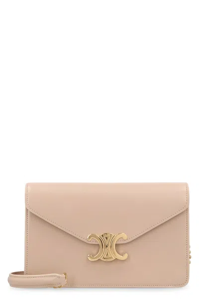 Celine Margo Leather Wallet On Chain