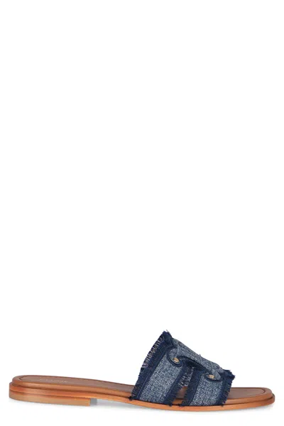 Celine Marina Flat Sandals For Women In Blue