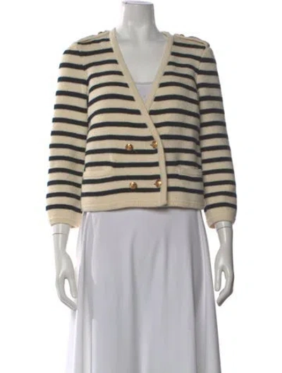 Pre-owned Celine Marinière Wool Sweater