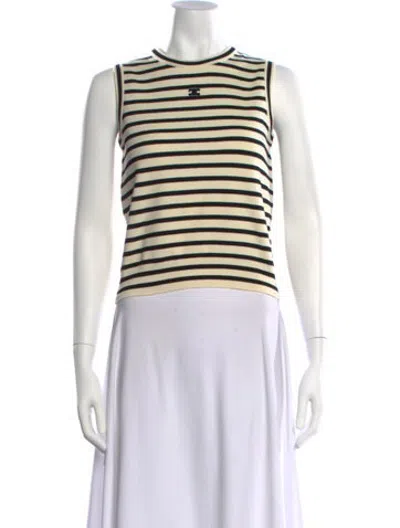 Pre-owned Celine Marinière Wool Sweater In Black/neutrals