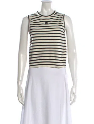 Pre-owned Celine Marinière Wool Sweater In Neutral