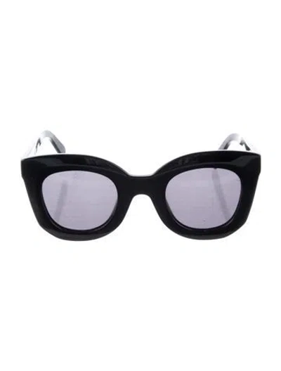 Pre-owned Celine Marta Cat-eye Sunglasses In Black