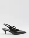 Celine Women Judy Leather Double Strap Mary Jane Slingback In Black