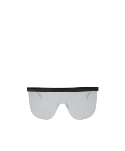 Celine Mask-frame Rimless Sunglasses In Black
