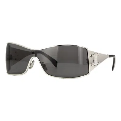 Celine Maxi Metal Triomphe Grey Shield Ladies Sunglasses Cl40283u 16a 00