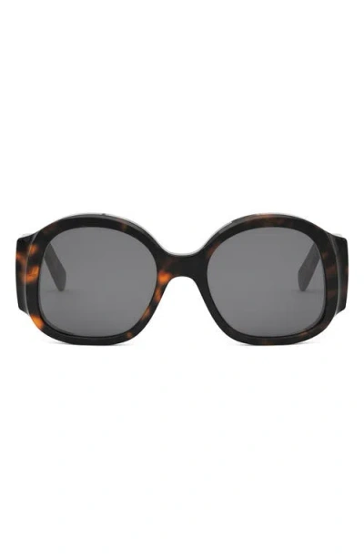 Celine Maxi Triomphe 54mm Round Sunglasses