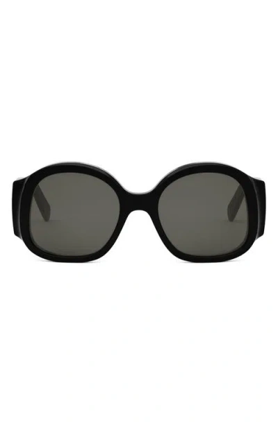 Celine Maxi Triomphe 54mm Round Sunglasses