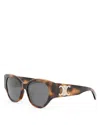 Celine Maxi Triomphe Butterfly Sunglasses, 55mm In Brown
