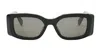 Celine Triomphe Acetate Rectangle Sunglasses In Gray