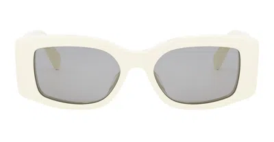 Celine Maxi Triomphe Cl40282u - Ivory Sunglasses