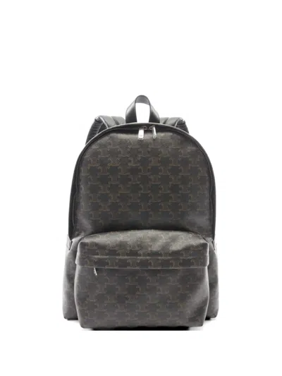 Pre-owned Celine Medium 2020s Triomphe Backpack In Brown