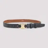 Celine Medium 25mm Leather Belt In Multi