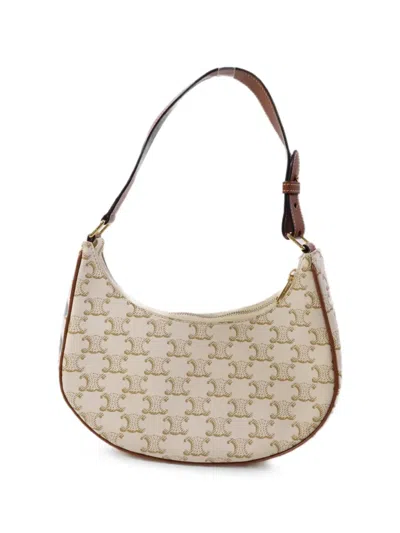 Pre-owned Celine Medium Ava Shoulder Bag In Neutral