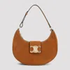 Celine Medium Ava Triomphe Shoulder Bag In Brown