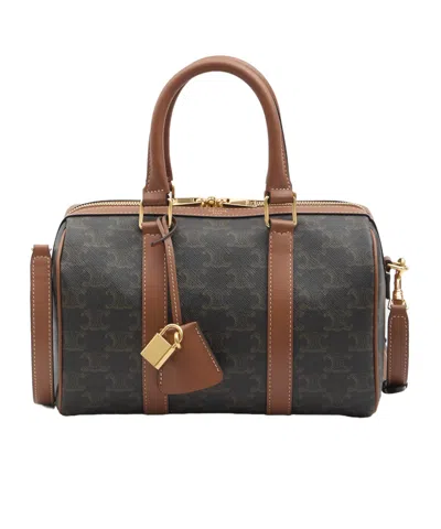 Celine Medium Triomphe Shoulder Bag In Brown