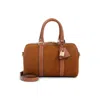 Celine Medium Boston Shoulder Bag With Detachable Strap In Brown