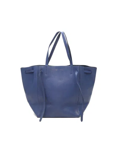 Celine Céline Medium Cabas Phantom Tote Bag In Blue